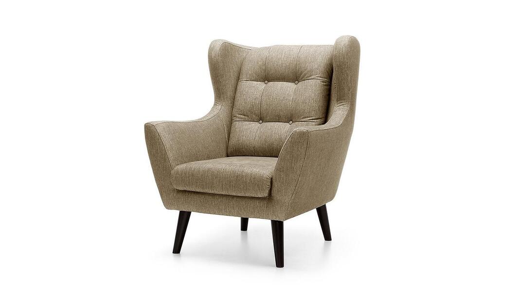 Кресло Ньюкасл Strong 01 89*85*105 см, Коричневый Рогожка Нераскладной Фиеста