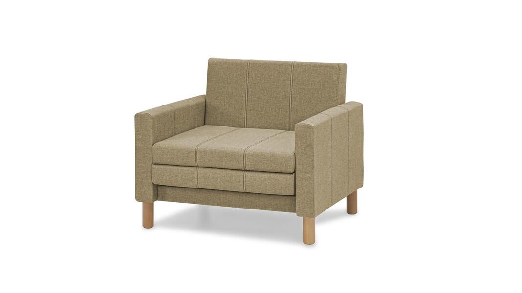 Кресло-кровать Уют Лайт Strong 01 95*84*82 см, Бежевый Рогожка Выкатной Фиеста