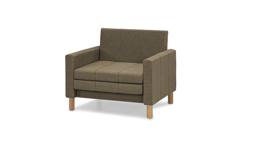 Кресло-кровать Уют Лайт Strong 04 95*84*82 см, Коричневый Рогожка Выкатной Фиеста