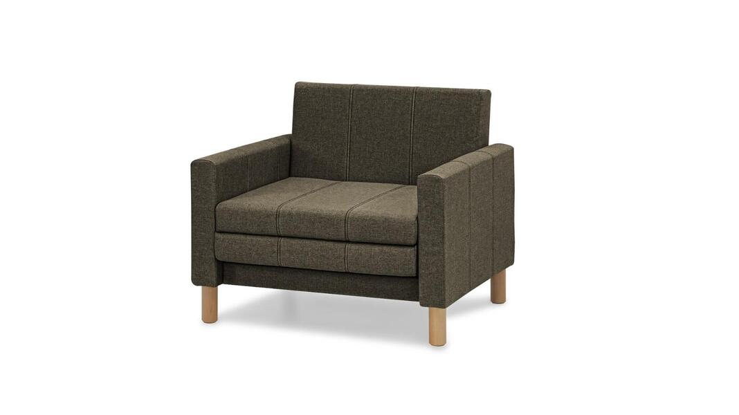 Кресло-кровать Уют Лайт Strong 06 95*84*82 см, Черный Рогожка Выкатной Фиеста