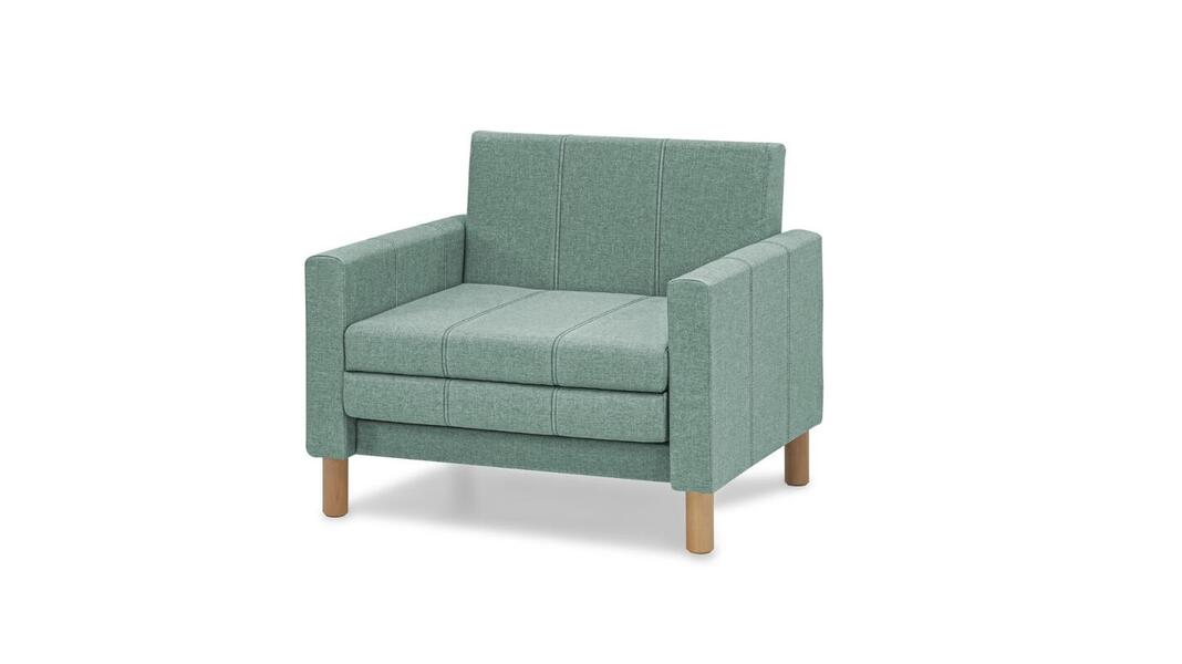 Кресло-кровать Уют Лайт Strong Plus 07 95*84*82 см, Зеленый Рогожка Выкатной Фиеста