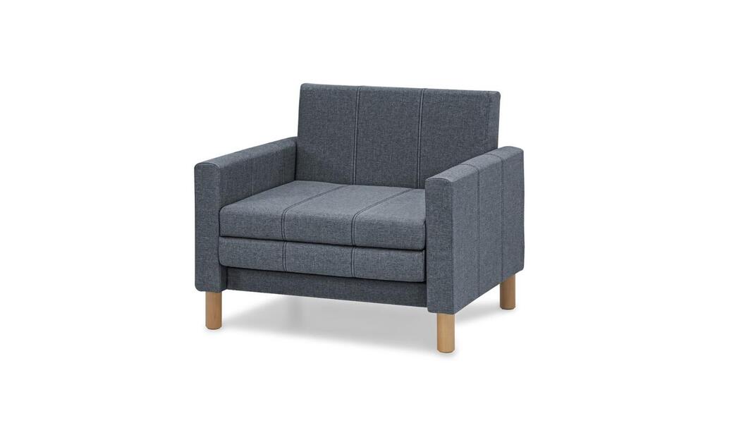 Кресло-кровать Уют Лайт Strong Plus 10 95*84*82 см, Синий Рогожка Выкатной Фиеста