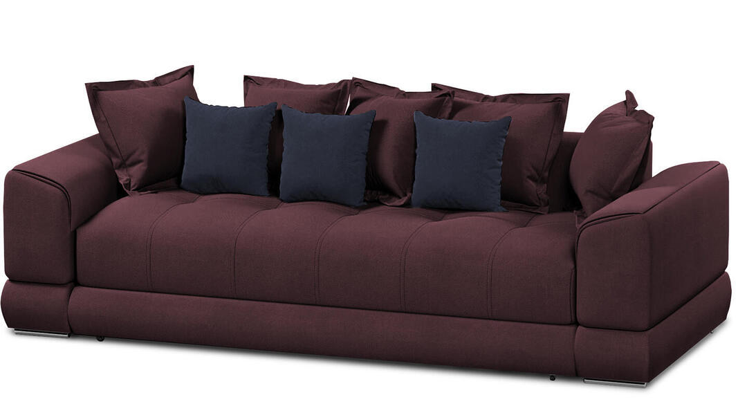 Диван Нордик Velutto 15 260*105*87 см, Бордовый Велютто Еврокнижка Фиеста