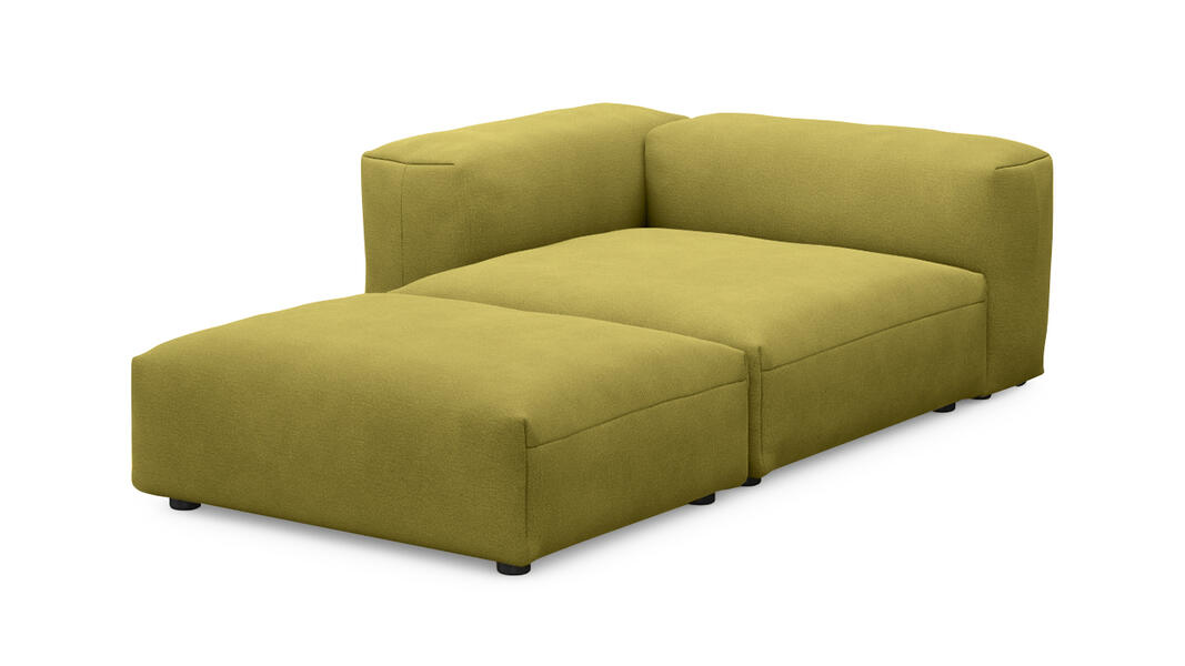 Оттоманка Фиджи Vivaldi 33 137*221*62 см, Желтый Велюр Нераскладной Фиеста