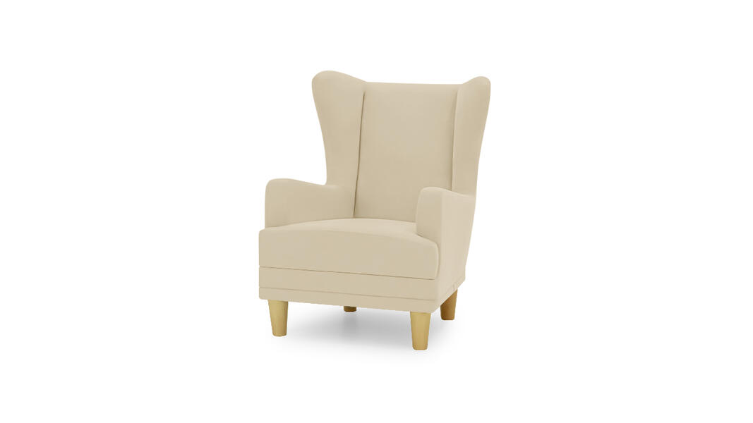 Кресло Аскар Vivaldi 03 74*90*91 см, Бежевый Велюр Нераскладной Фиеста