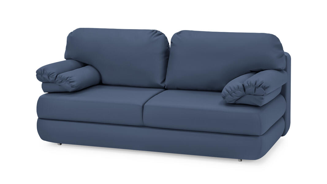 Диван Титан Vivaldi 14 190*110*90 см, Синий Велюр Еврокнижка Фиеста