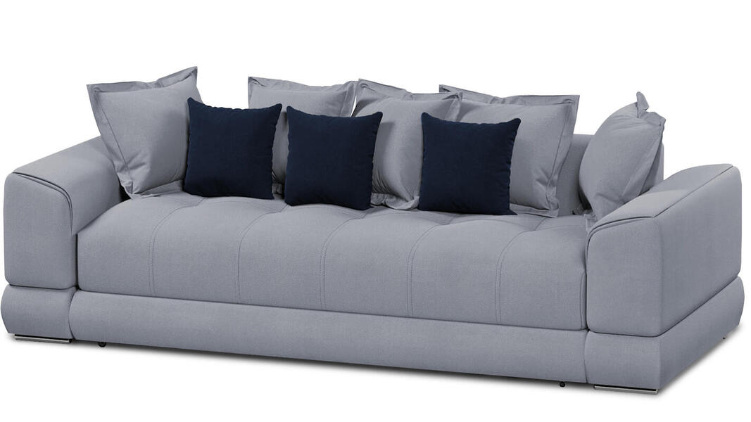 Диван Нордик Velutto 52 260*105*87 см, Серый Велютто Еврокнижка Фиеста