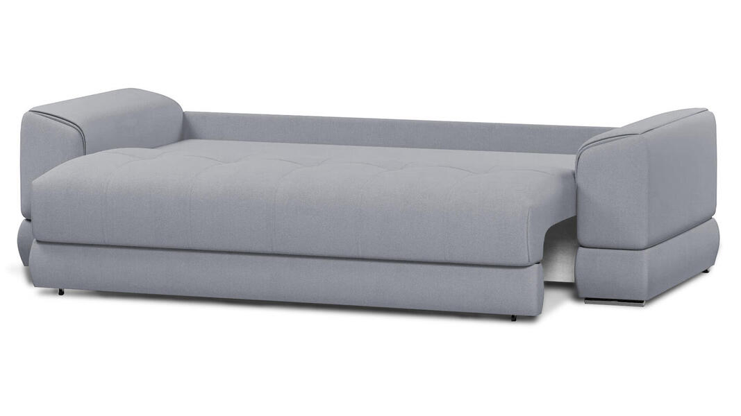 Диван Нордик Velutto 52 260*105*87 см, Серый Велютто Еврокнижка Фиеста