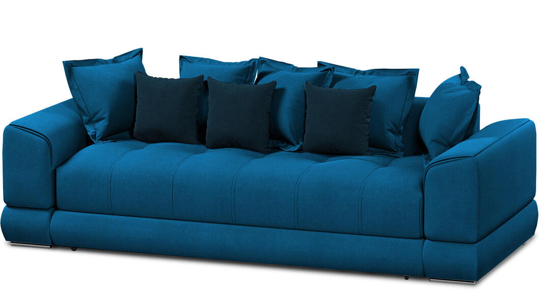 Диван Нордик Velutto 54 260*105*87 см, Синий Велютто Еврокнижка Фиеста