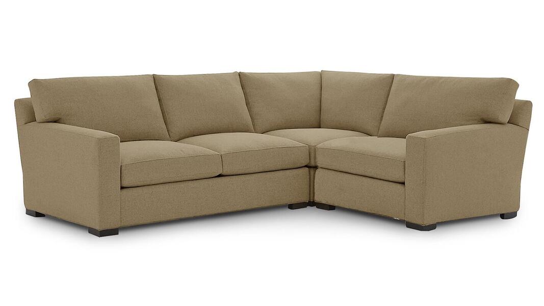 Угловой диван Непал (малый) Strong 01 233*191*90 см, Коричневый Рогожка Еврокнижка Фиеста