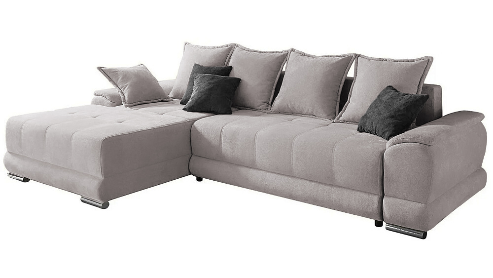 Диван с оттоманкой Нордик Velutto 16 285*190*87 см, Бежевый Велютто Еврокнижка Фиеста