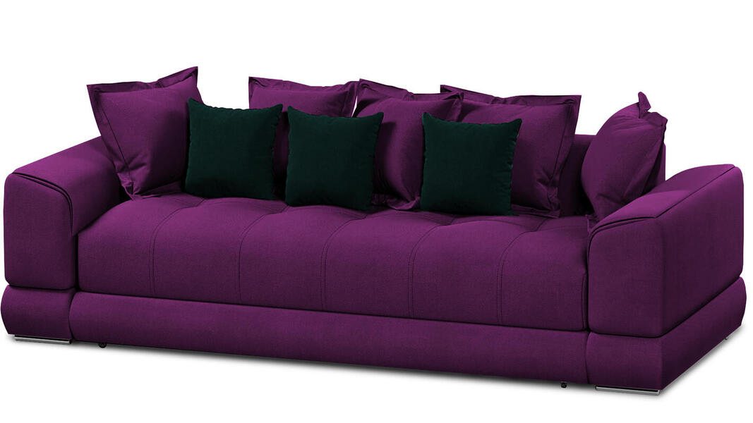 Диван Нордик Vivaldi 19 260*105*87 см, Фиолетовый Велюр Еврокнижка Фиеста