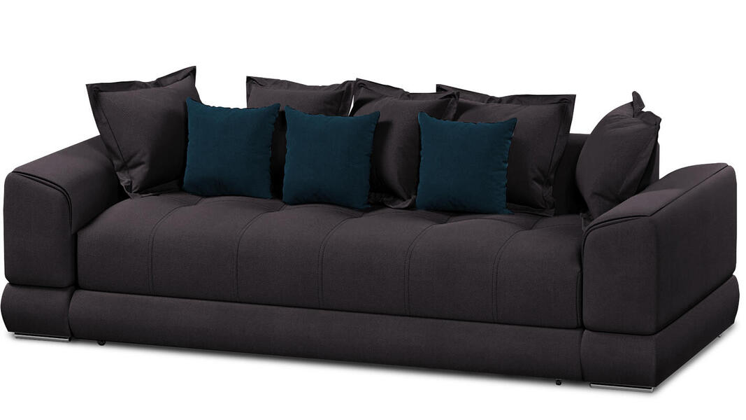 Диван Нордик Vivaldi 37 260*105*87 см, Серый Велюр Еврокнижка Фиеста