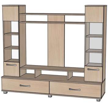 Гостиная Виника (710653) 173*41*152 см, Розовый   Фиеста в наличии