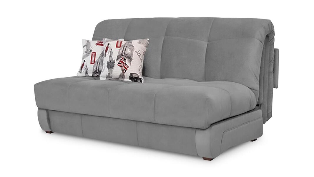 Диван Юпитер Velutto 52 125*115*95 см, Серый Велютто Аккордеон Фиеста