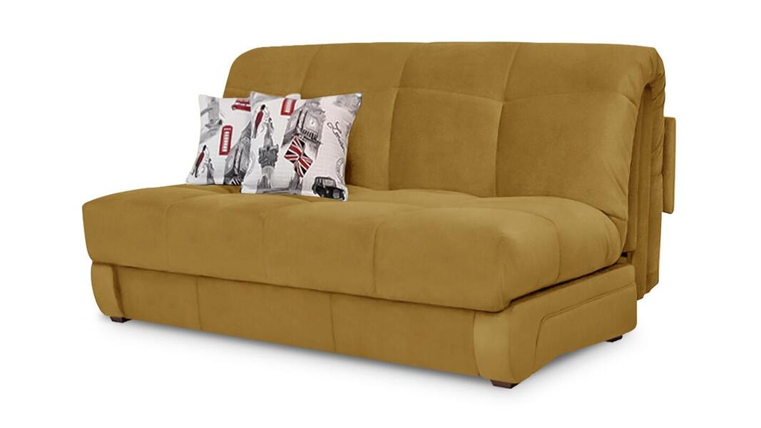 Диван Юпитер Velutto 56 125*115*95 см, Желтый Велютто Аккордеон Фиеста