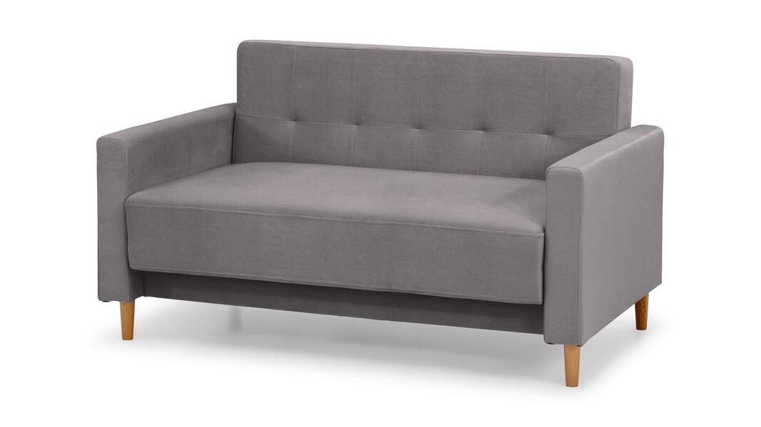 Диван Топ Лайт Velutto 19 140*87*82 см, Серый Велютто Выкатной Фиеста