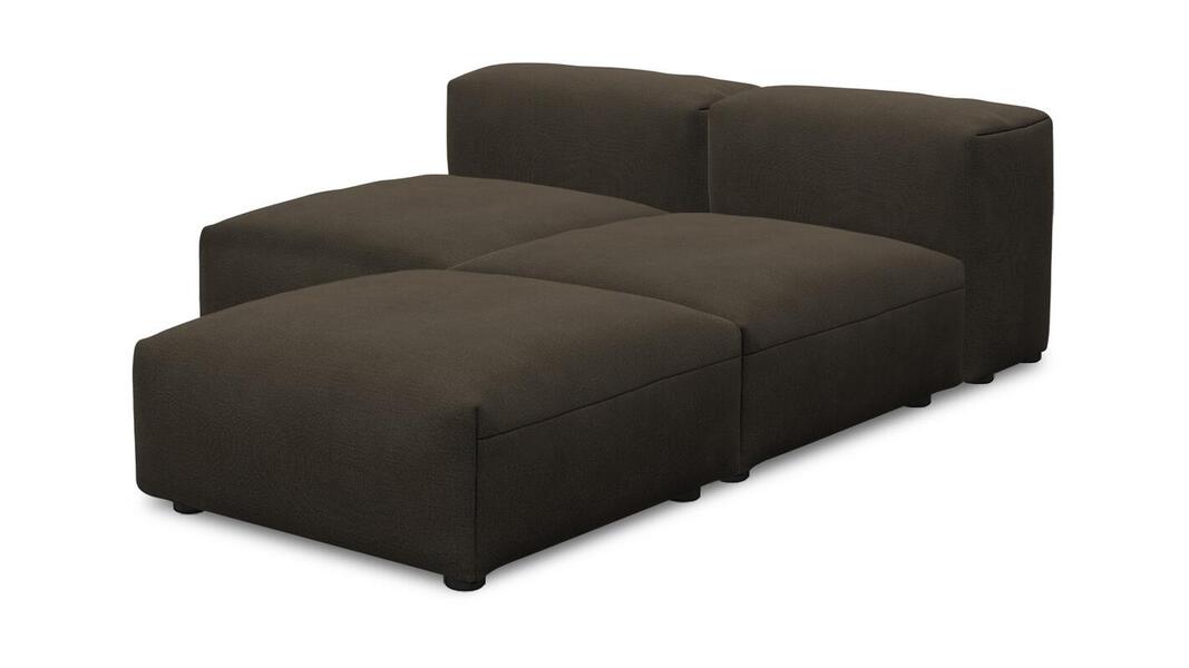 Угловой диван Фиджи малый (Еврокнижка) Velutto 24 168*210*62 см, Коричневый Велютто Еврокнижка Фиеста