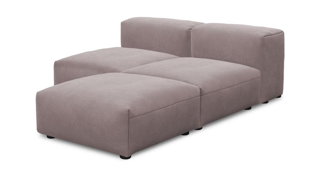 Угловой диван Фиджи малый (Еврокнижка) Velutto 37 168*210*62 см, Розовый Велютто Еврокнижка Фиеста