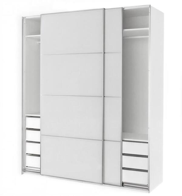 Шкаф-Купе РАХ HOKKSUND Белый (617582) 190*60*260 см, Белый   Фиеста в наличии