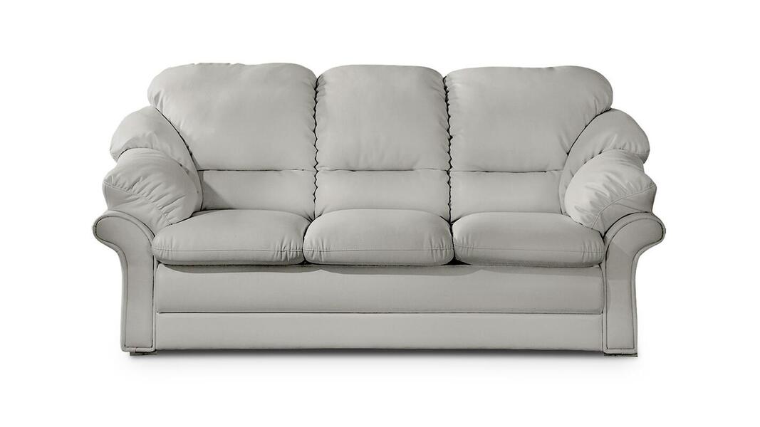 Диван Нодус трехместный Madras Грей 215*104*98 см, Серый Натуральная кожа Нераскладной Фиеста