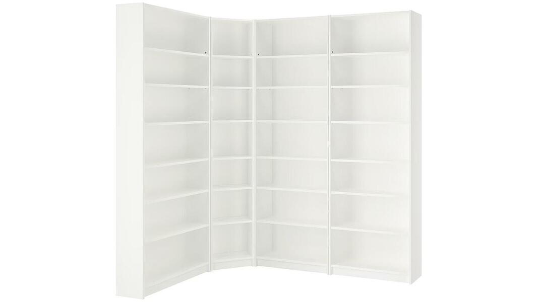 Стеллаж Билли 18 Белый Фасадный 0101 215*135*237 см, Белый   Фиеста