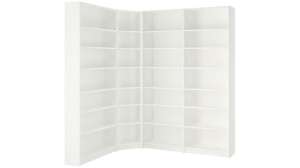 Стеллаж Билли 18 Белый Фасадный 0101 215*135*237 см, Белый   Фиеста