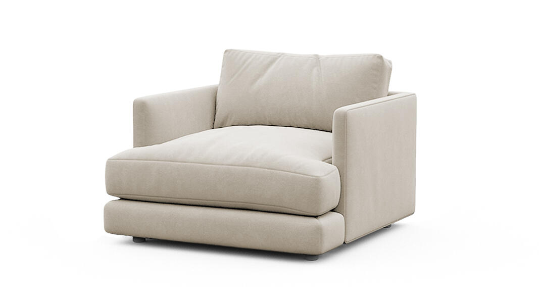 Кресло Ибица Velutto 16 93*93*90 см, Бежевый Велютто Нераскладной Фиеста