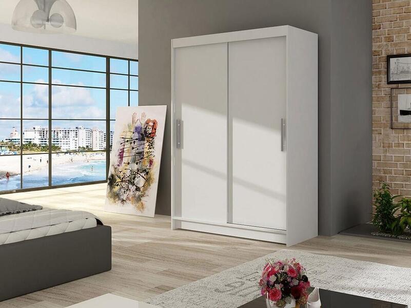 Шкаф-купе Юния 120*220*60 (214739) 120*60*220 см, Белый   Фиеста в наличии