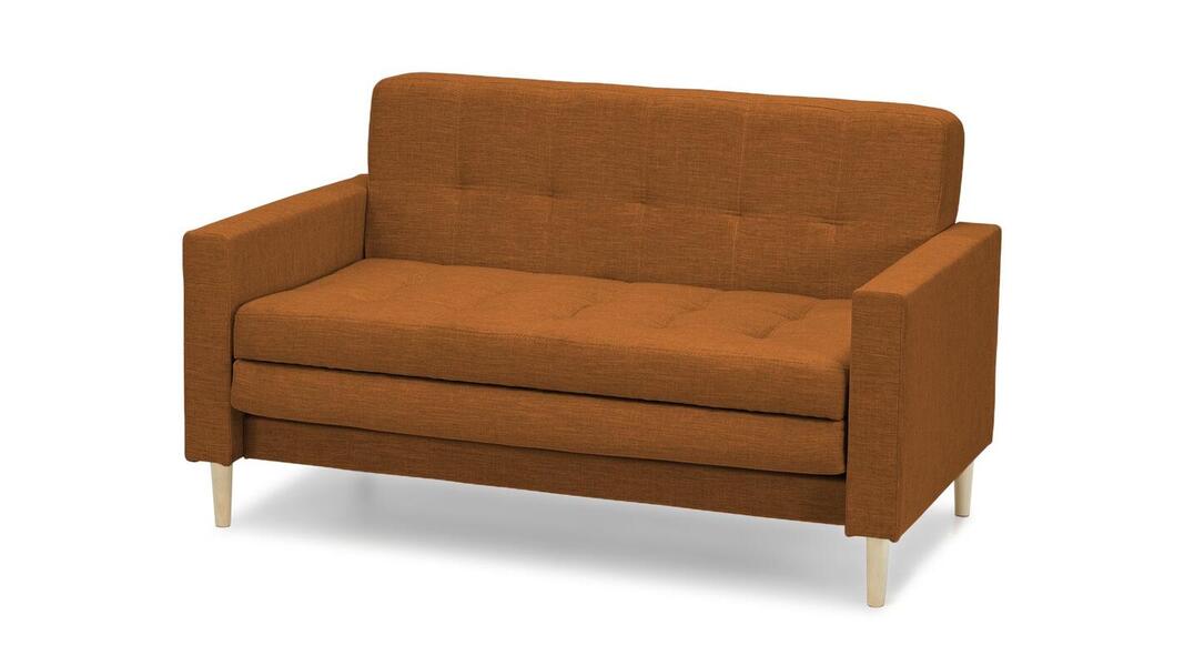 Диван Уют Стронг плюс 06 (214275) 140*84*82 см, Оранжевый  Выдвижной Фиеста в наличии