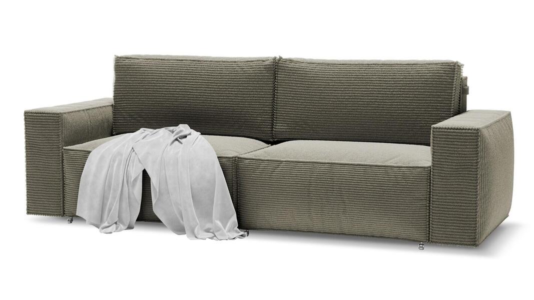 Диван Софт 2 Cilium Brown 240*94*80 см, Зеленый Вельвет Еврокнижка Фиеста