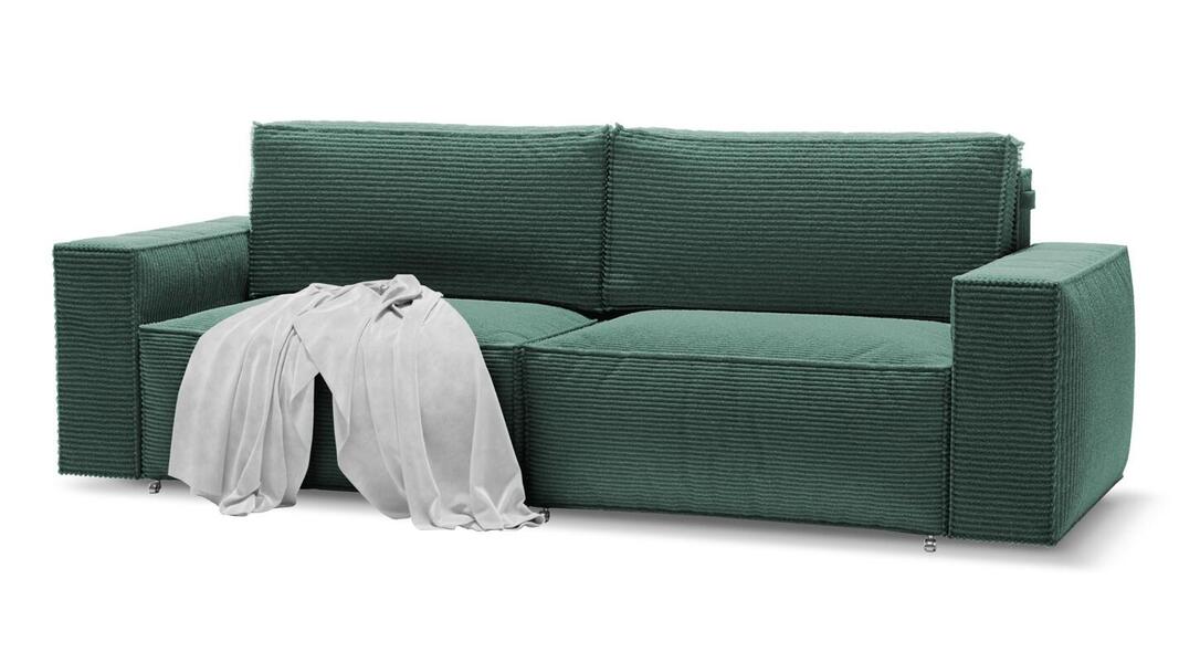 Диван Софт 2 Cilium Forest 240*94*80 см, Зеленый Вельвет Еврокнижка Фиеста