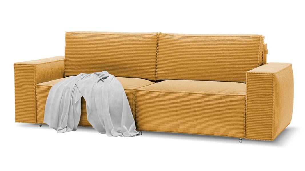 Диван Софт 2 Cilium Umber 240*94*80 см, Коричневый Вельвет Еврокнижка Фиеста