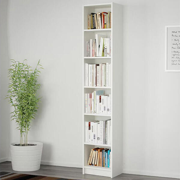 Стеллаж Билли 10 (130907\7) 40*28*202 см, Белый   Фиеста в наличии