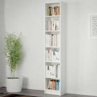 Стеллаж Билли 10 (130907\7) 40*28*202 см, Белый   Фиеста в наличии