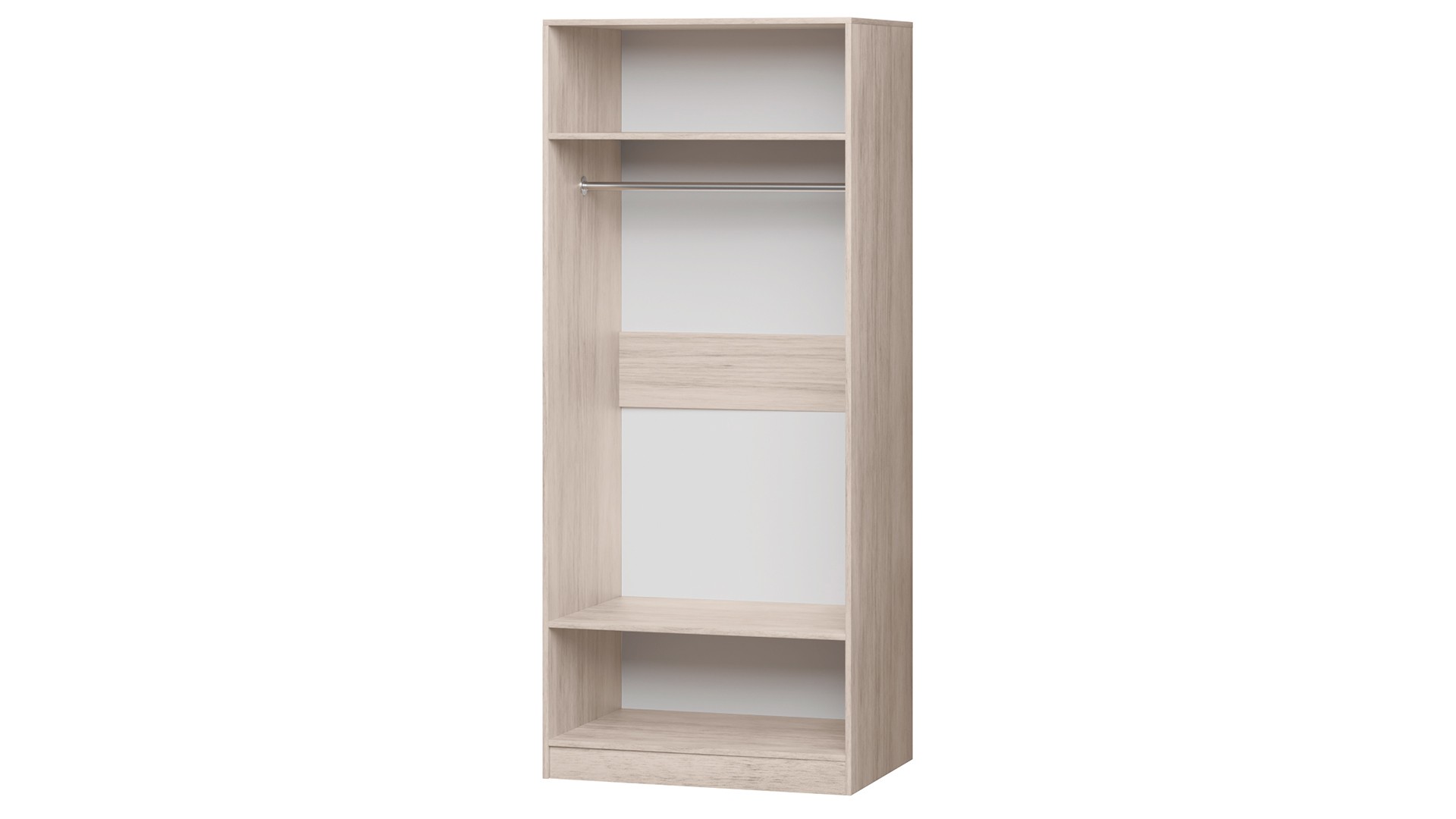 Корпус шкафа распашного Купе Гардеробной 2.1 Дуб Молочный 8622 PR  120*45*230 
