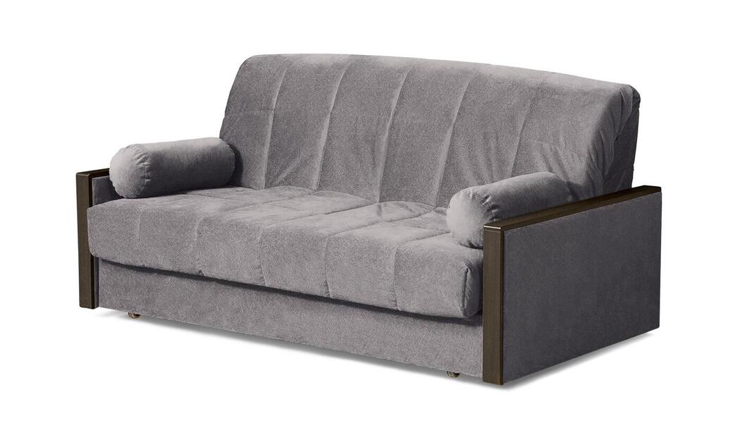 Диван Милена Лайт Velutto 19 208*105*88 см, Серый Велютто Аккордеон Фиеста