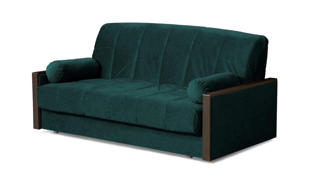 Диван Милена Лайт Velutto 20 208*105*88 см, Зеленый Велютто Аккордеон Фиеста