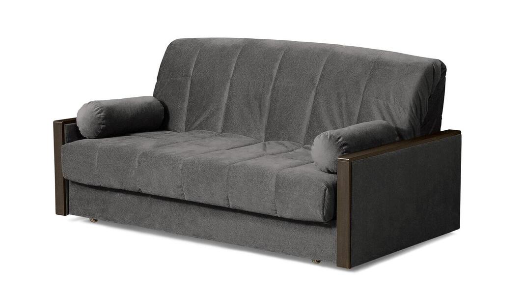 Диван Милена Лайт Velutto 52 168*105*88 см, Серый Велютто Аккордеон Фиеста