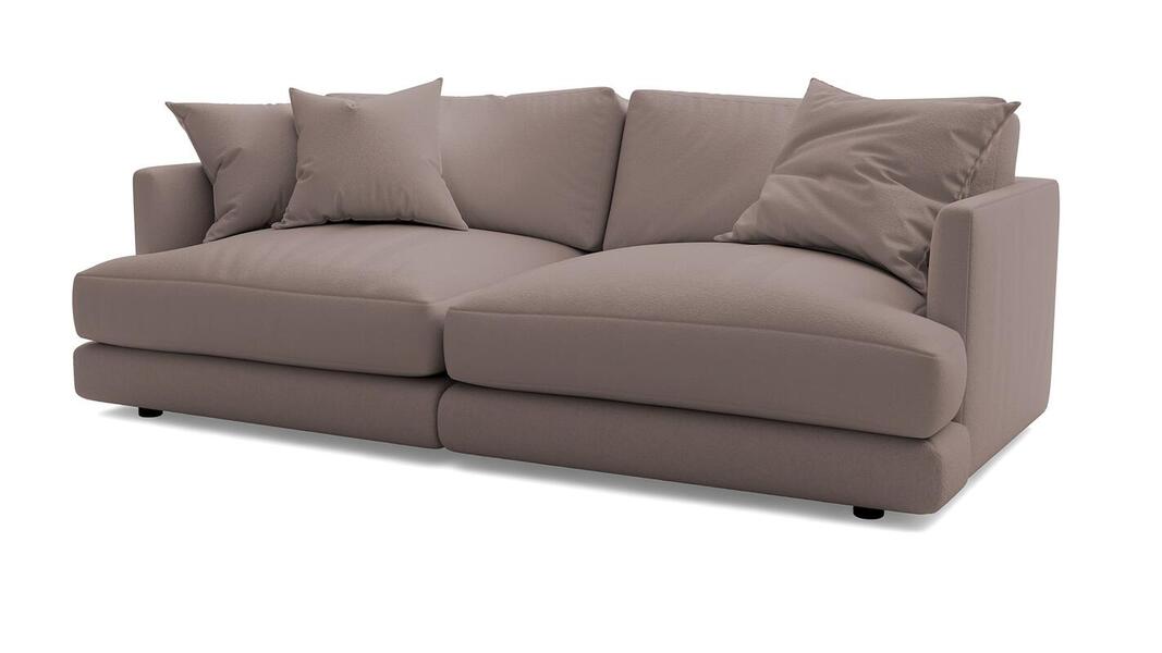 Диван Ибица 2 Velutto 37 212*105*87 см, Розовый Велютто Еврокнижка Фиеста