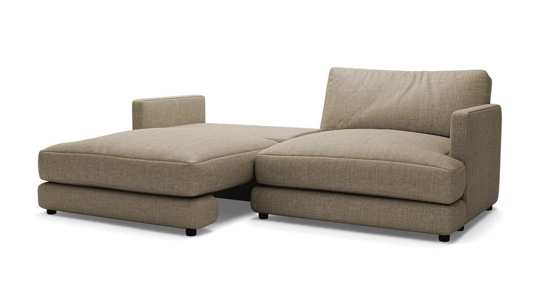 Диван Ибица 2 Strong 01 212*105*87 см, Бежевый Рогожка Еврокнижка Фиеста