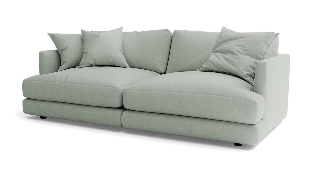 Диван Ибица 2 Strong Plus 02 212*105*87 см, Зеленый Рогожка Еврокнижка Фиеста