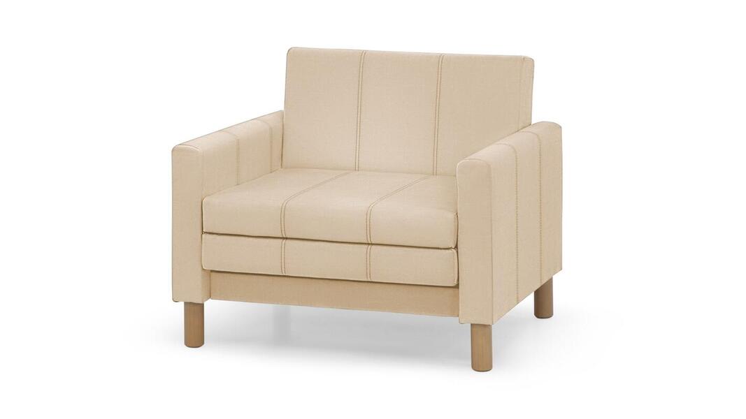 Кресло-кровать Уют Лайт 75 Лав 04 (215402) 95*84*82 см, Бежевый  Выкатной Фиеста в наличии