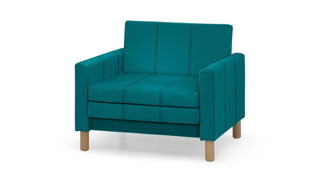 Кресло-кровать Уют Лайт 75 Коннект 74 (215471) 95*84*82 см, Зеленый  Выкатной Фиеста в наличии