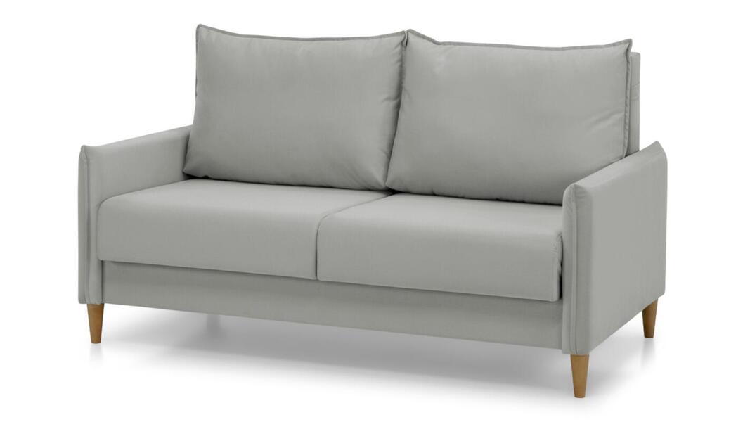 Диван Моррис 150 Вивальди 06 (117110) ** см, Серый Велюр Нераскладной Фиеста в наличии