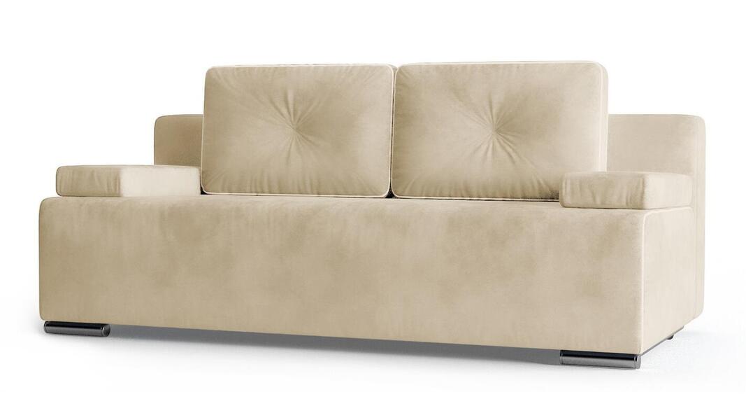 Диван Фрог Лайт Вивальди 03 (212602) 200*91*80 см, Бежевый Велюр Еврокнижка Фиеста в наличии