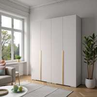 Распашной четырехсекционный шкаф Мори - 7 (2400*2600*600) Белый Снег 8685 BS (510044) 240*60*260 см, Белый   Фиеста в наличии