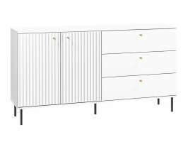 Комод Сканди 01 МДФ (Белая) 160*84,8*40 см, Белый  Распашной Фиеста