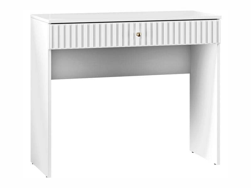 Туалетный столик Сканди МДФ (Белая) 100*78*40 см, Белый  Выдвижной Фиеста