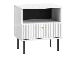 Прикроватная тумба Сканди МДФ (Белая) 49,2*53*34 см, Белый  Выдвижной Фиеста